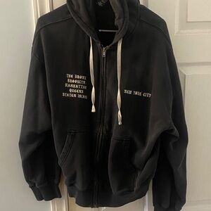 Y2K H&M Black Zip Up Hoodie